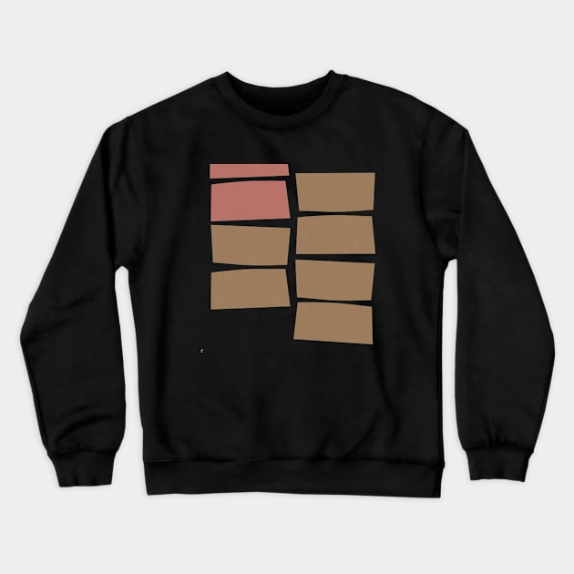 Minimal Wood Blocks 21 Crewneck Sweatshirt by Dez53